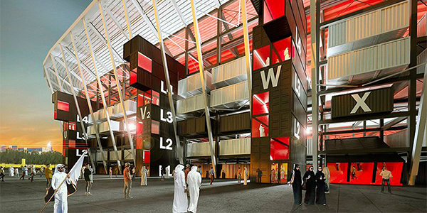2022年W杯カタール大会、レゴ風スタジアムを構成するモジュール・コンテナの品質を承認