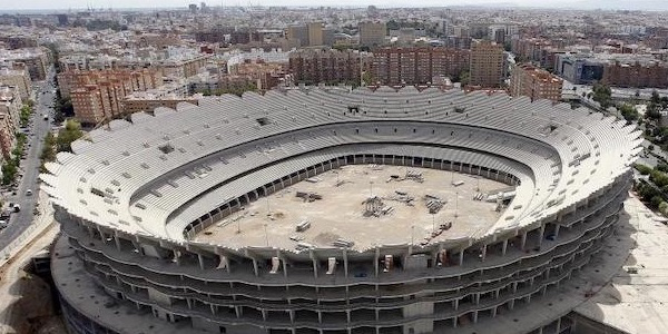 バレンシア、メスタージャ売却がご破算で新スタジアム移転計画は再び暗礁に