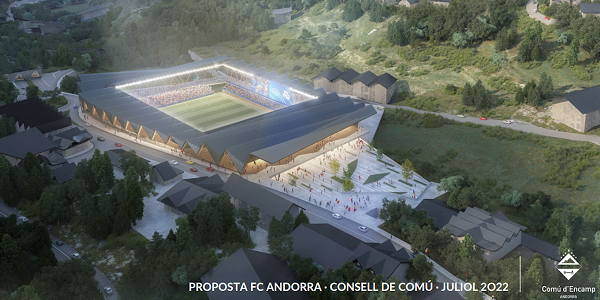 スペイン2部のFCアンドラが新スタジアム建設計画を発表