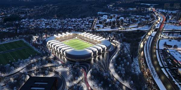 ヴィリニュス市議会、新国立スタジアム含む開発計画の整備費調整を承認
