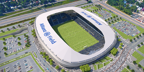 米MLSのミネソタが新本拠地となるアリアンツ・フィールドの新情報を公開