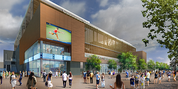 USTAが建設中の新ルイ・アームストロング・スタジアムの完成予想図を公開