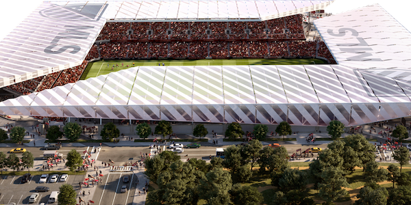 セントルイスのMLS加盟推進グループ、新スタジアムの初期デザイン案を公表