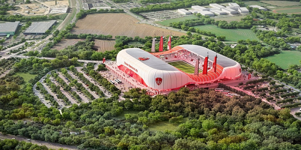 スタッド・ブレストが新スタジアムのデザイン改訂案を公表