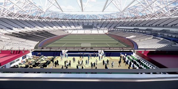 ロンドン・スタジアム、北ゴール裏に新たなイベントスペースを開設へ