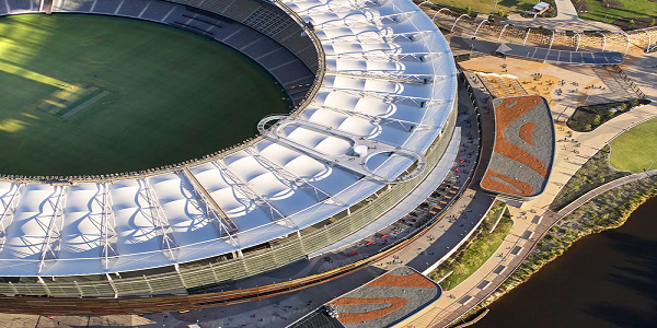 パースのオプタス・スタジアム、屋根にルーフトップツアー向けの展望台を整備