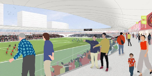 エブスフリート・ユナイテッドが収容人数8,000人の新スタジアム建設計画を発表