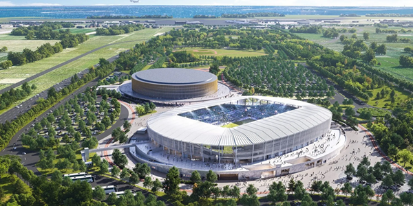 ヴェネツィア市の『ボスコ・デロ・スポルト』スポーツコンプレックス、スタジアム建設工事が起工