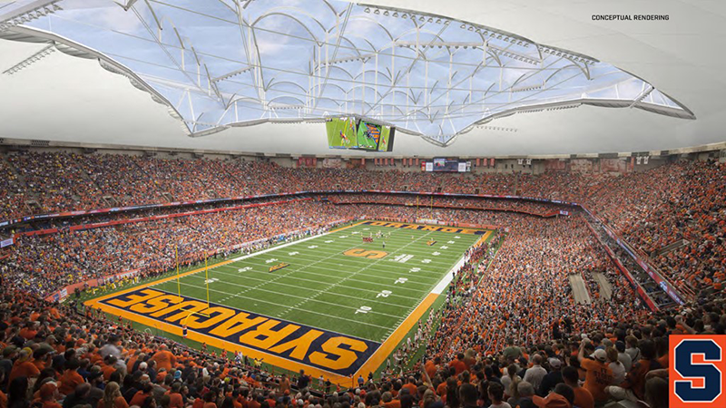 シラキュース大学 スタジアム改修に1億1 800万ドルを投資