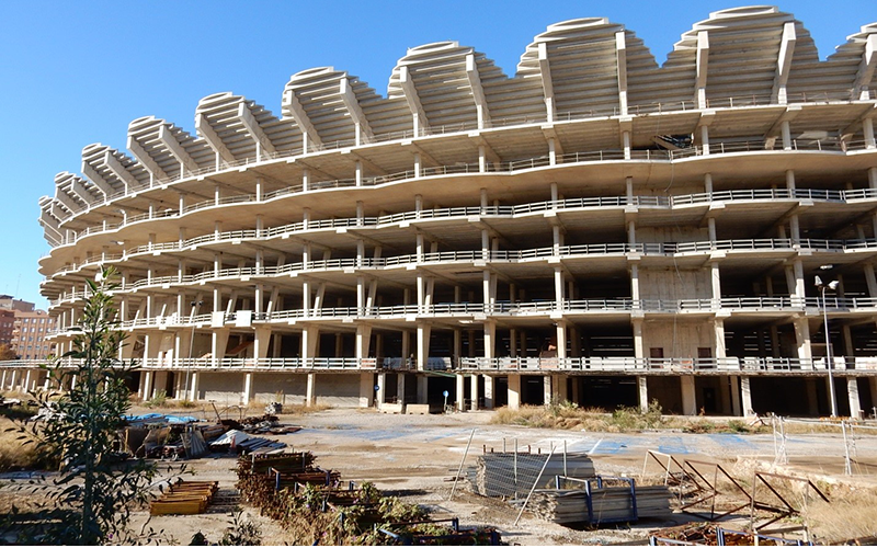 建設再開が決定したバレンシアCFの新スタジアム「ノウ・メスタージャ」