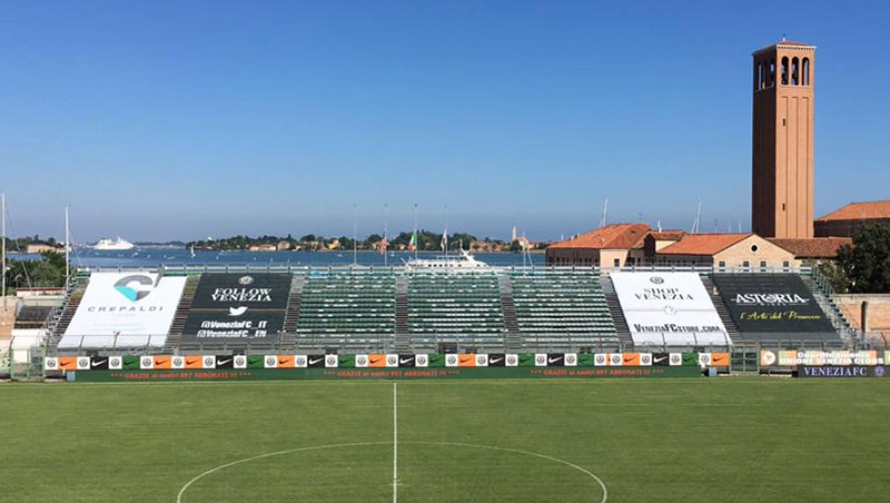 ヴェネツィアFCの現在の本拠地「スタディオ・ピエル・ルイジ・ペンツォ」