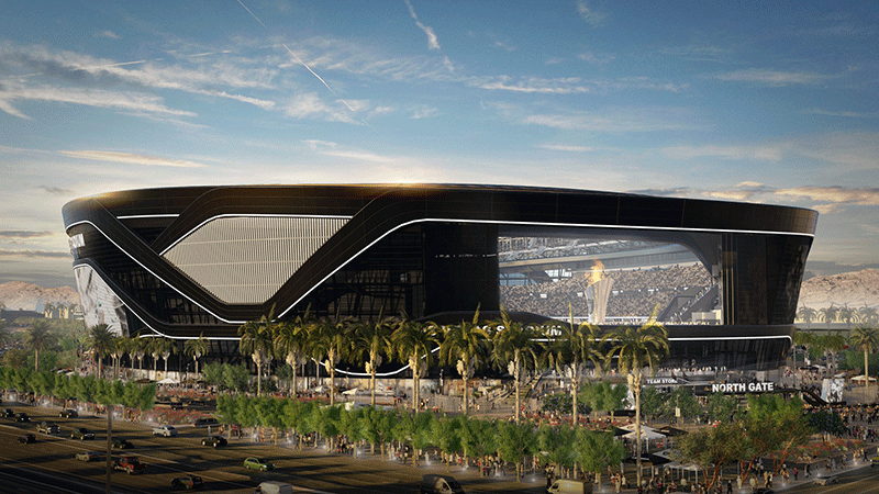 2020年にラスベガスに完成予定のレイダース･スタジアム