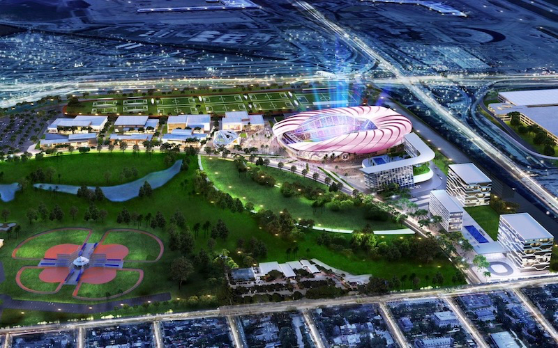 インテル･マイアミはスタジアムの周辺開発も実施する