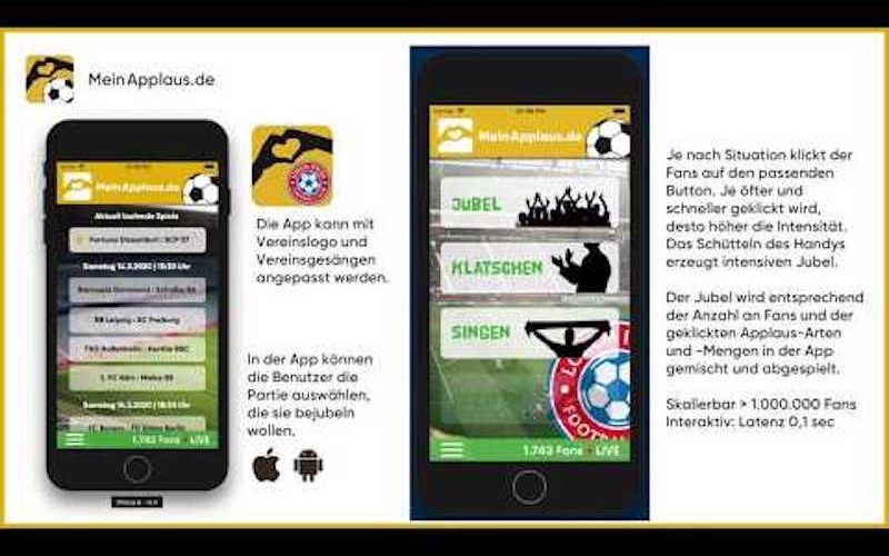 MeinApplausアプリの画面