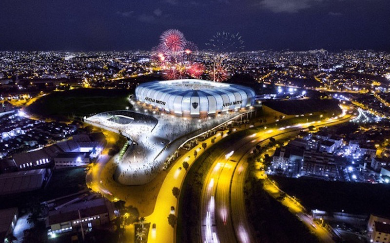 アトレチコ・ミネイロの新スタジアム『アレーナMRV』の完成イメージ