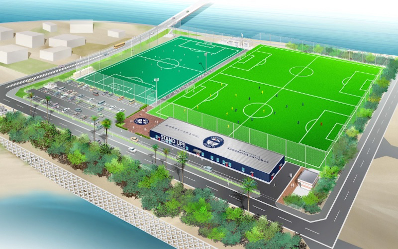鹿児島ユナイテッド FC トレーニングセンターの完成イメージ