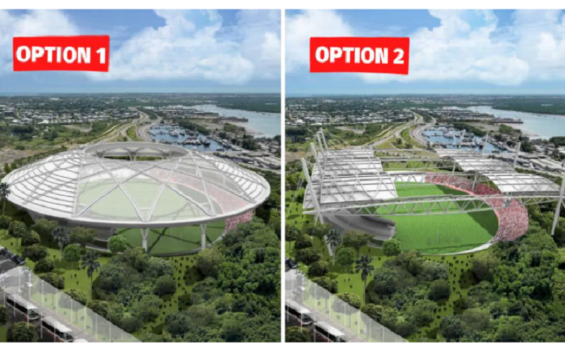 北部準州が公開した新スタジアムのデザイン案2案