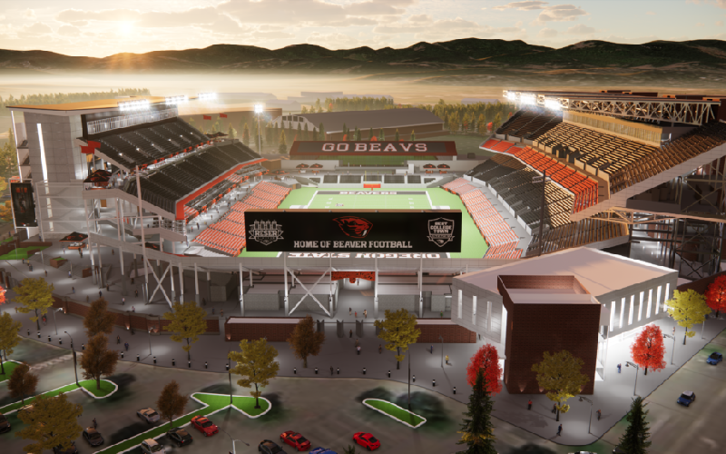 OSUのリサー・スタジアムの改修イメージ