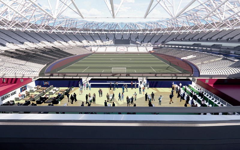 ロンドン・スタジアムに新たに開設されるノース・スコアボード・デッキ