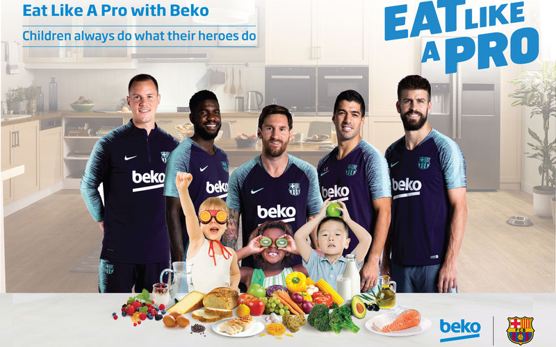 Beko社の食育プログラム『Eat Like A Pro』とのコラボメニューも提供