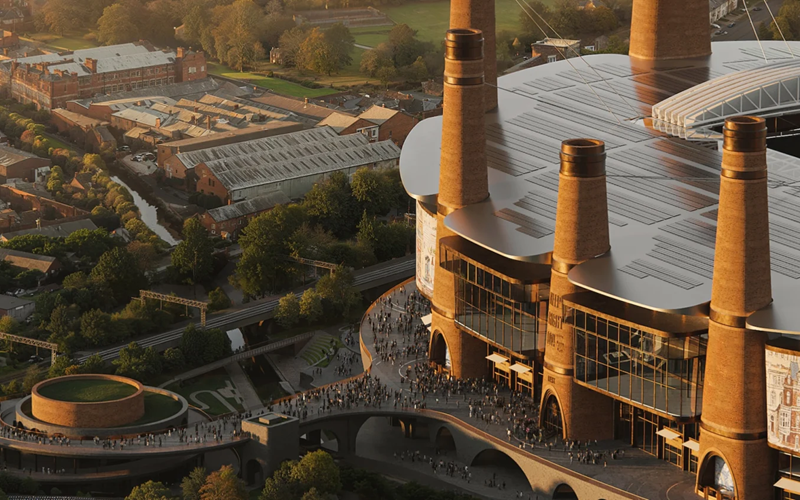 新スタジアムの外観イメージ