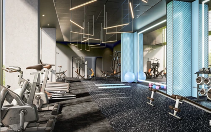 ホテル内に設けられるフィットネススタジオのイメージ