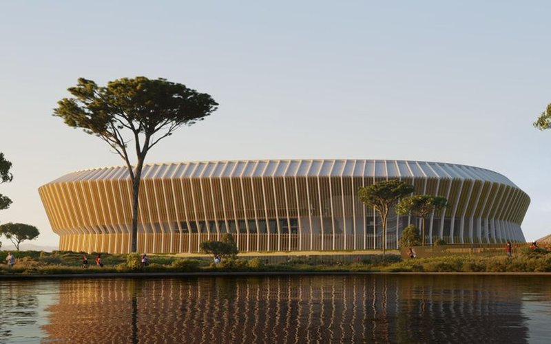 新スタジアムの外観イメージ