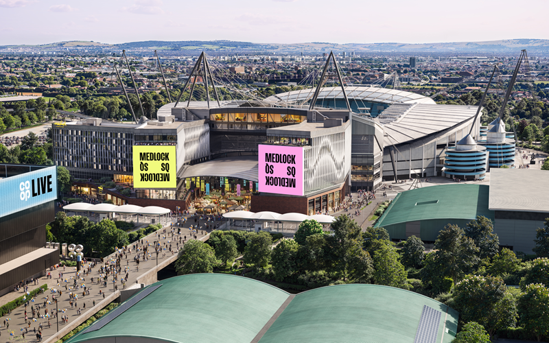 改修後のエティハド・スタジアム北側の俯瞰イメージ